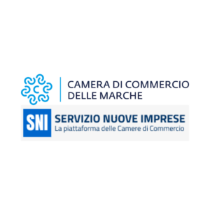 Logo Camera di Commercio delle Marche e del Servizio Nuove Imprese SNI