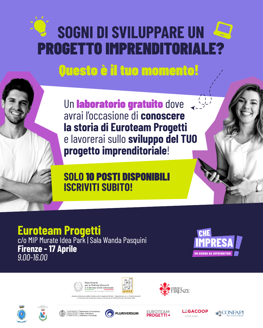 Un giorno da imprenditori - Laboratorio Gratuito progetto "Che Impresa!
